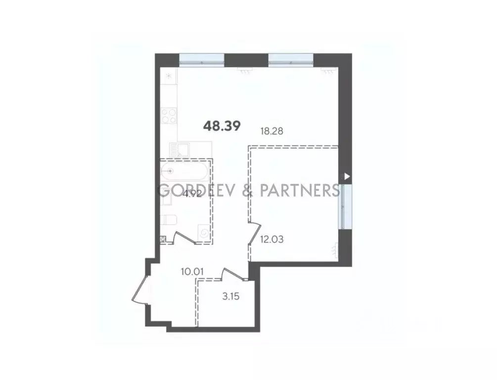 1-к кв. Татарстан, Казань Старая ул., 7 (48.4 м) - Фото 2