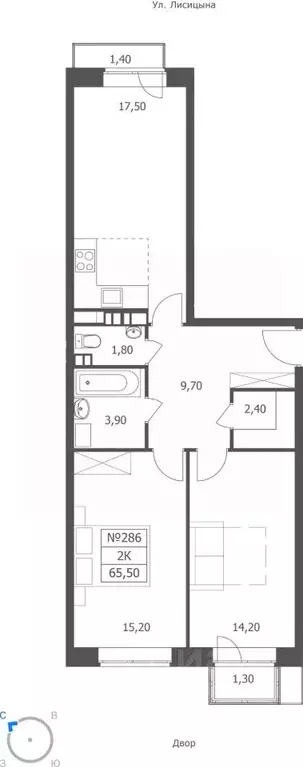 2-к кв. Ярославская область, Ярославль ул. Большая Октябрьская, 85 ... - Фото 1