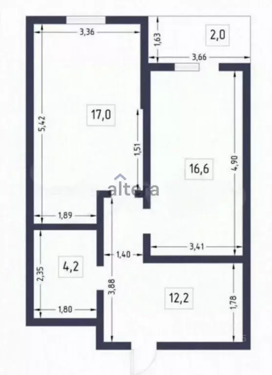 1-к кв. Татарстан, Казань Чистопольская ул., 71Б (49.7 м) - Фото 2