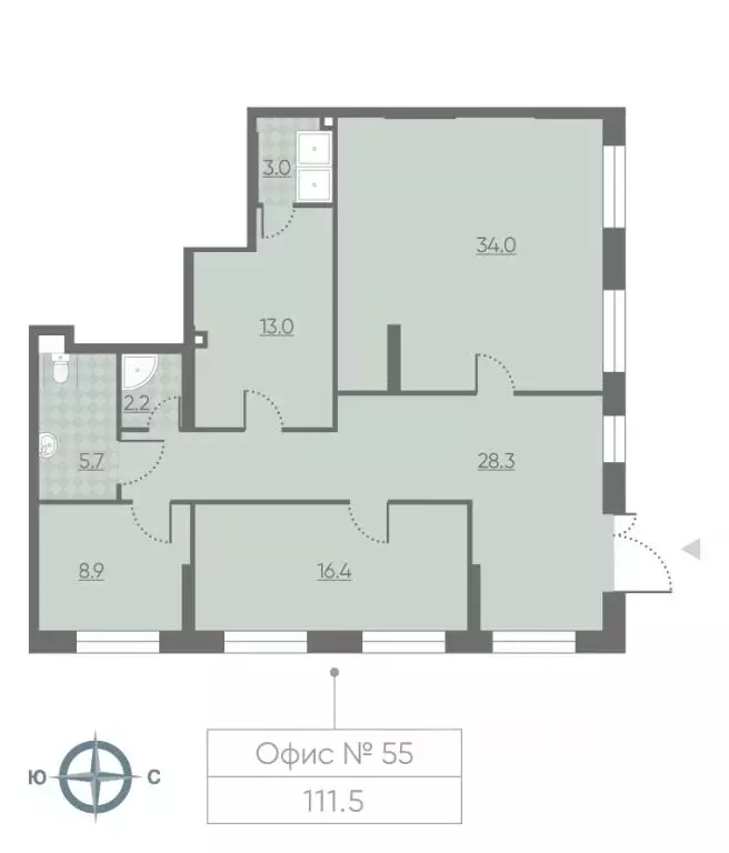 Помещение свободного назначения в Москва 2-й этап тер., Лучи жилой ... - Фото 1