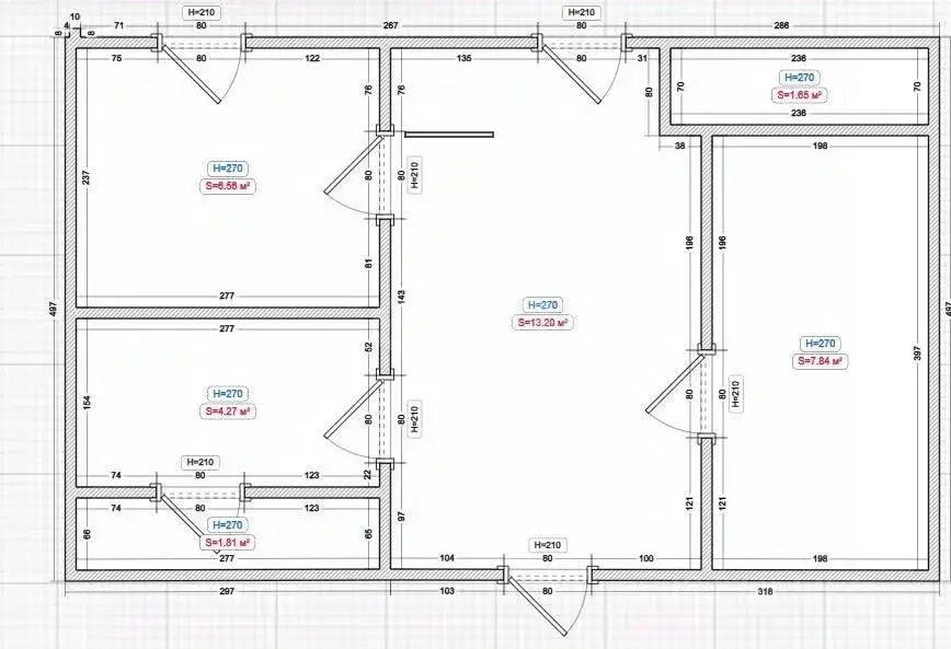 2-к кв. Ингушетия, Назрань Московская ул. (65.0 м) - Фото 2