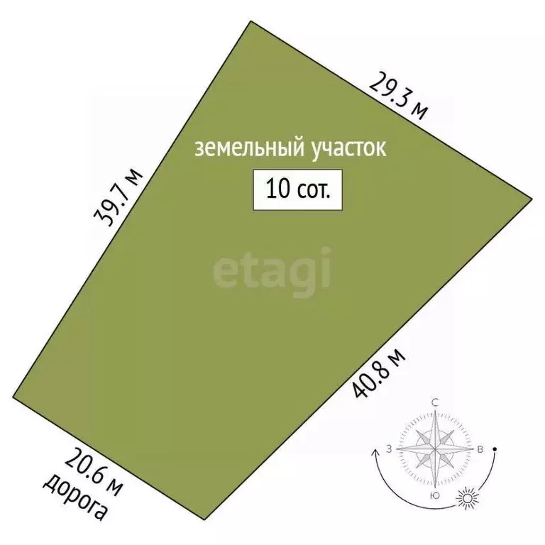 Участок в Крым, Симферополь ул. Раснецова (10.0 сот.) - Фото 2