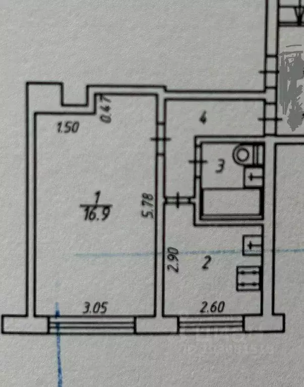 1-к кв. Калужская область, Калуга Тульская ул., 137 (31.1 м) - Фото 2