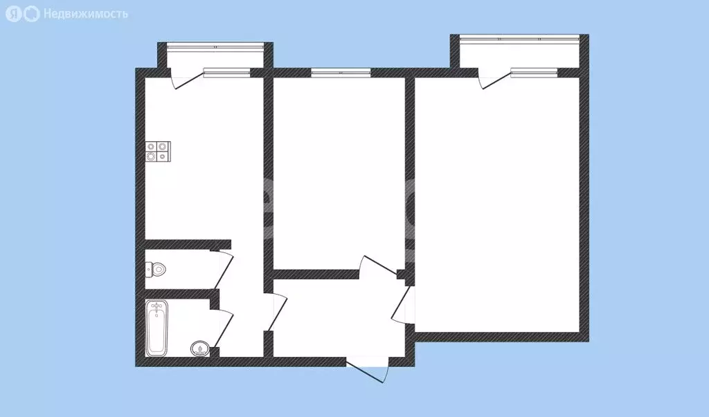 2-комнатная квартира: Черкесск, Ставропольская улица, 119 (52.2 м) - Фото 1