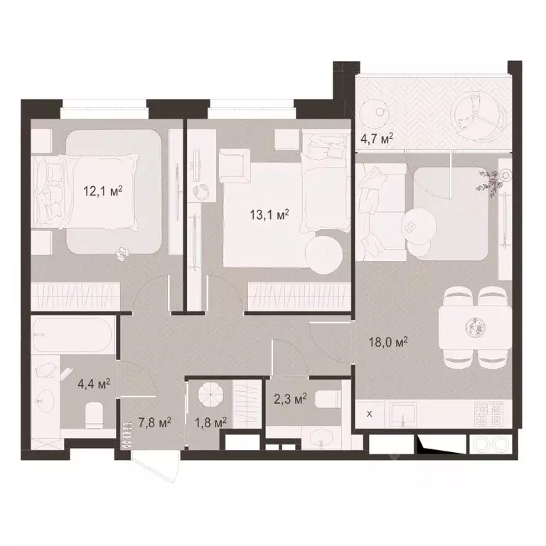 2-к кв. Рязанская область, Рязань пос. Шпалозавода, Окская Стрелка ... - Фото 1