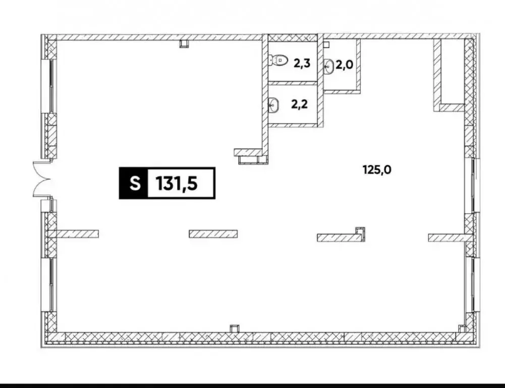 Помещение свободного назначения (131.2 м) - Фото 1