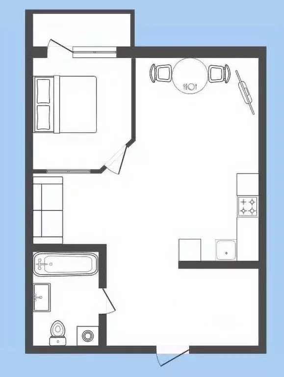 1-к кв. Иркутская область, Иркутск ул. Пискунова, 148/7 (44.0 м) - Фото 2