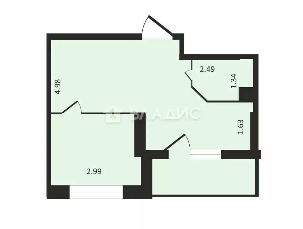 1-комнатная квартира: Москва, улица Крузенштерна, 10к1 (28.4 м) - Фото 1