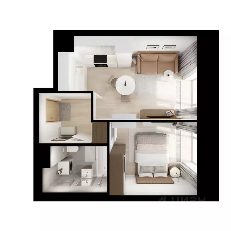 1-к кв. Москва Ильменский проезд, 11С4 (32.1 м) - Фото 1