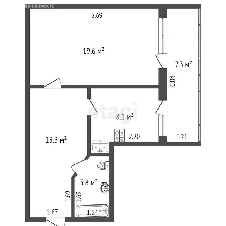 Квартира-студия: Ростов-на-Дону, проспект 40-летия Победы, 13/10 (45 ... - Фото 1