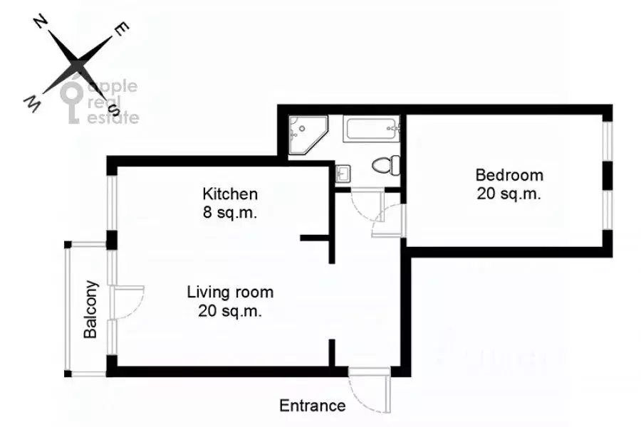 2-к кв. Москва Новинский бул., 25К10 (58.0 м) - Фото 2