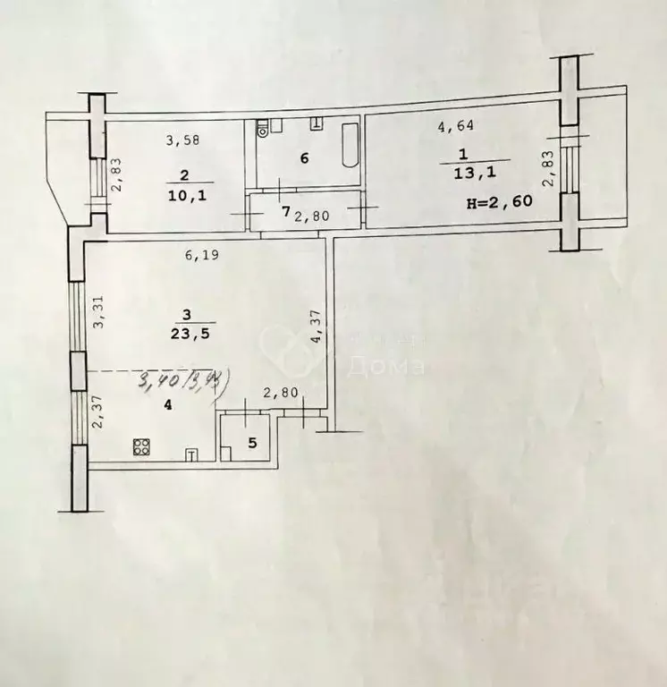 3-к кв. Волгоградская область, Волгоград бул. 30-летия Победы, 64 ... - Фото 2