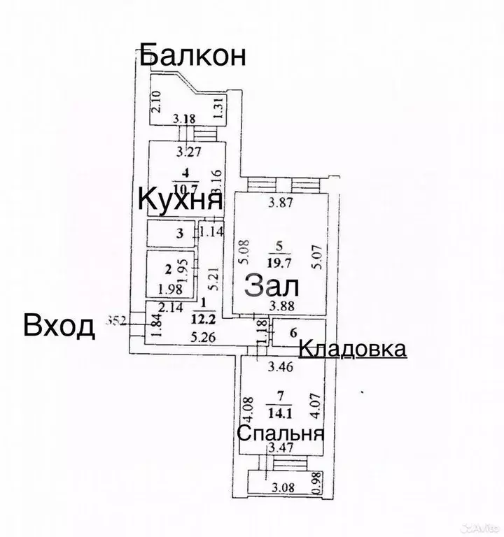 2-к кв. Липецкая область, Липецк ул. П.И. Смородина, 9А (65.0 м) - Фото 1