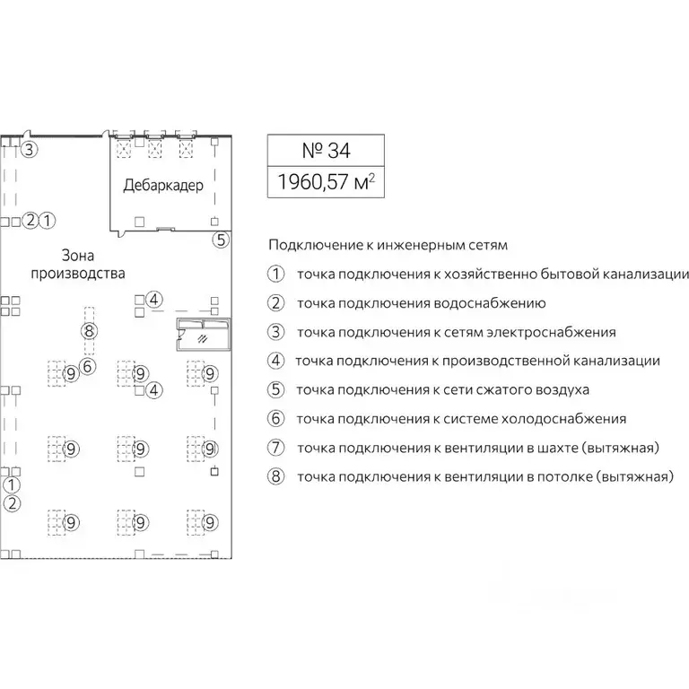 Производственное помещение в Москва Рябиновая ул., 42АС10 (1961 м) - Фото 1