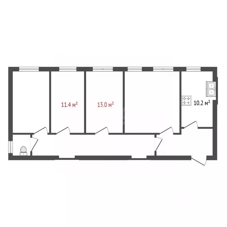 Комната Санкт-Петербург просп. Средний Васильевского острова, 68Б ... - Фото 0