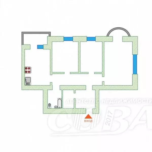 3-комнатная квартира: Тюмень, Широтная улица, 104к6 (102 м) - Фото 2