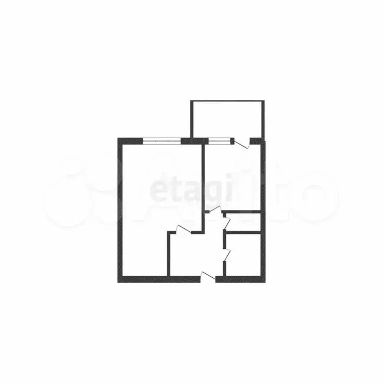 1-к. квартира, 39,7 м, 4/5 эт. - Фото 0