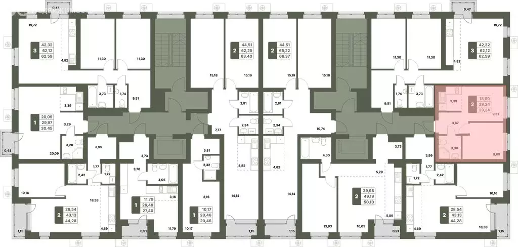 2-комнатная квартира: Уфимский район, село Миловка (29.24 м) - Фото 1