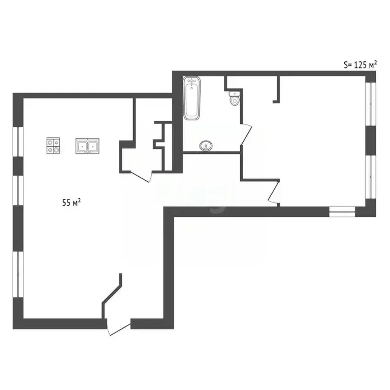 2-к кв. Санкт-Петербург ул. Рубинштейна, 15-17 (125.0 м) - Фото 2
