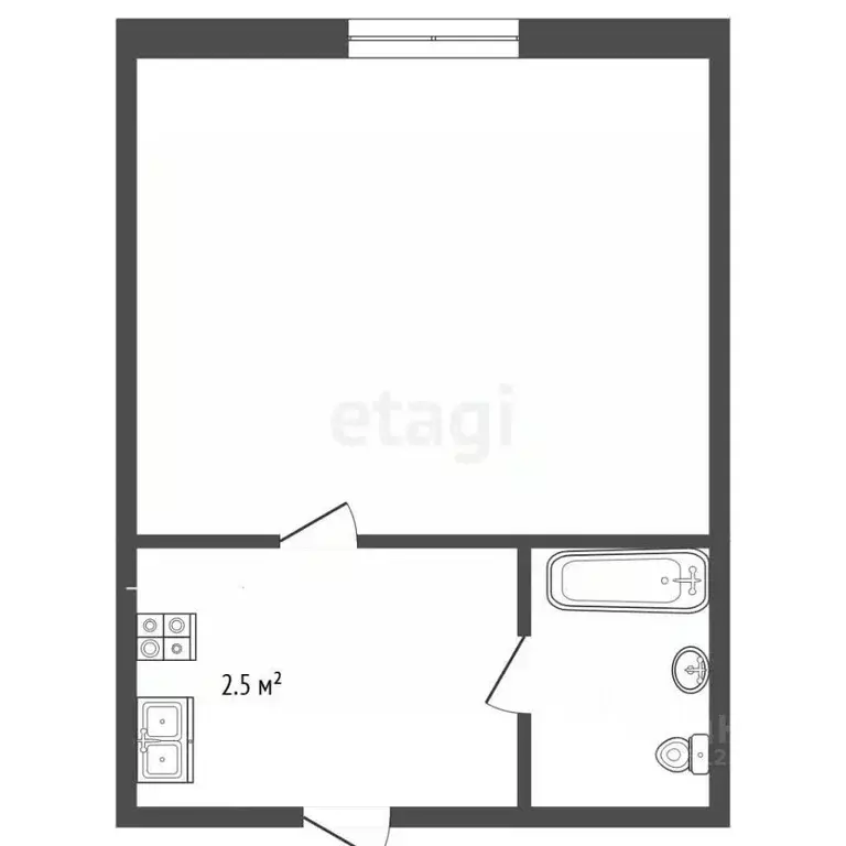 Студия Ставропольский край, Пятигорск Транзитная ул. (16.9 м) - Фото 2