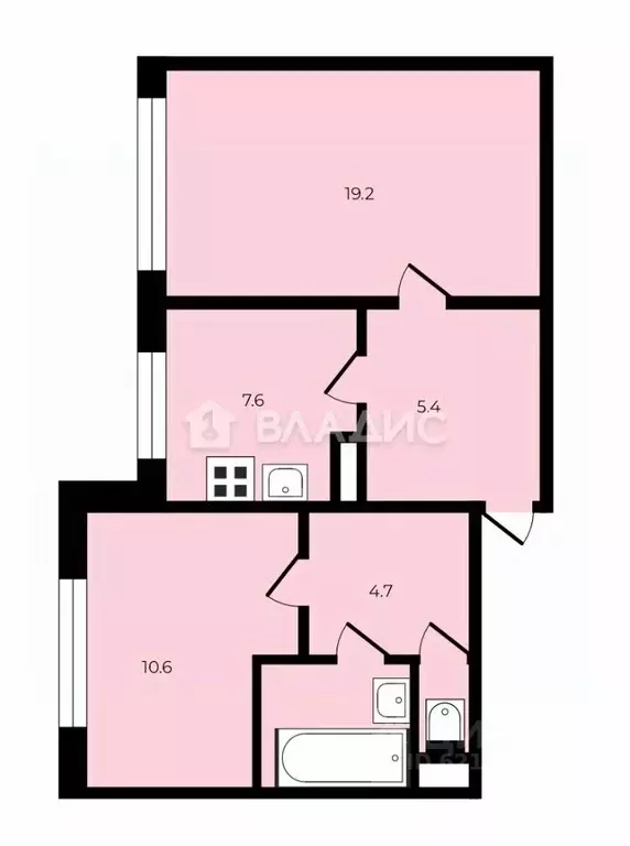 2-к кв. Санкт-Петербург просп. Героев, 27к1 (59.0 м) - Фото 2