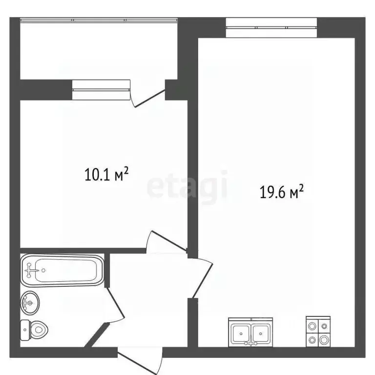 1-к кв. Краснодарский край, Анапа ул. Ленина, 233 (37.8 м) - Фото 1