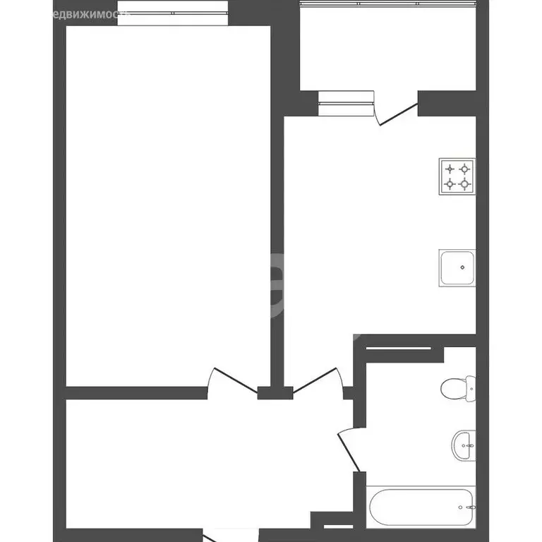 1-комнатная квартира: Тюмень, Линейная улица, 11 (44.5 м) - Фото 1