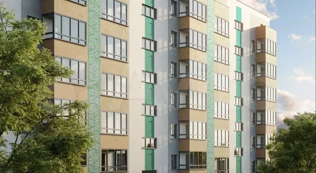 2-к. квартира, 54,5 м, 5/9 эт. - Фото 0