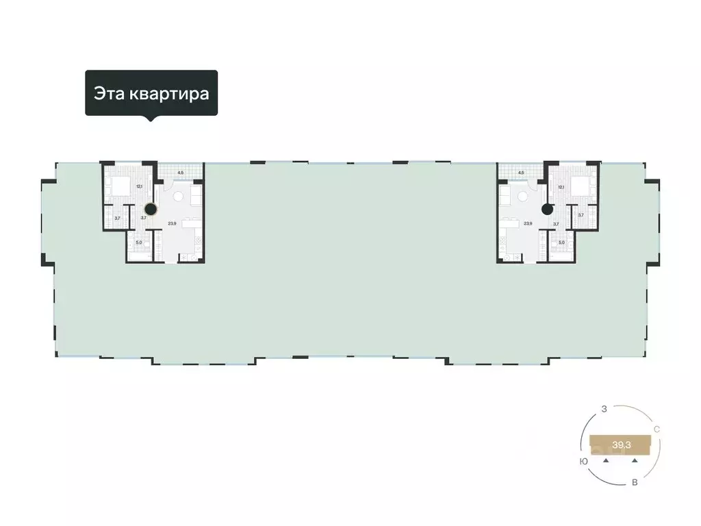 1-к кв. Тюменская область, Тюмень ул. Игоря Комиссарова, 25 (50.54 м) - Фото 0