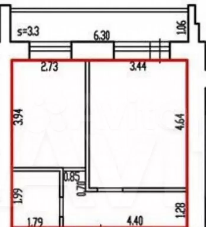 1-к. квартира, 37 м, 7/10 эт. - Фото 0