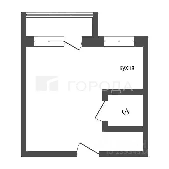 1-к кв. Алтайский край, Барнаул ул. Георгия Исакова, 131А (32.0 м) - Фото 1