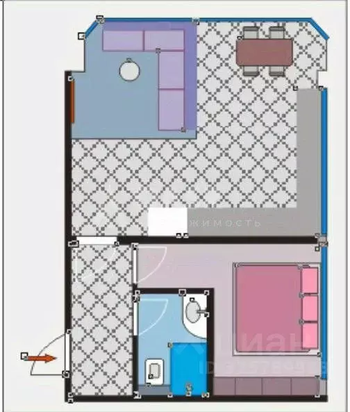 1-к кв. Дагестан, Махачкала ул. Титова, 13 (46.0 м) - Фото 2