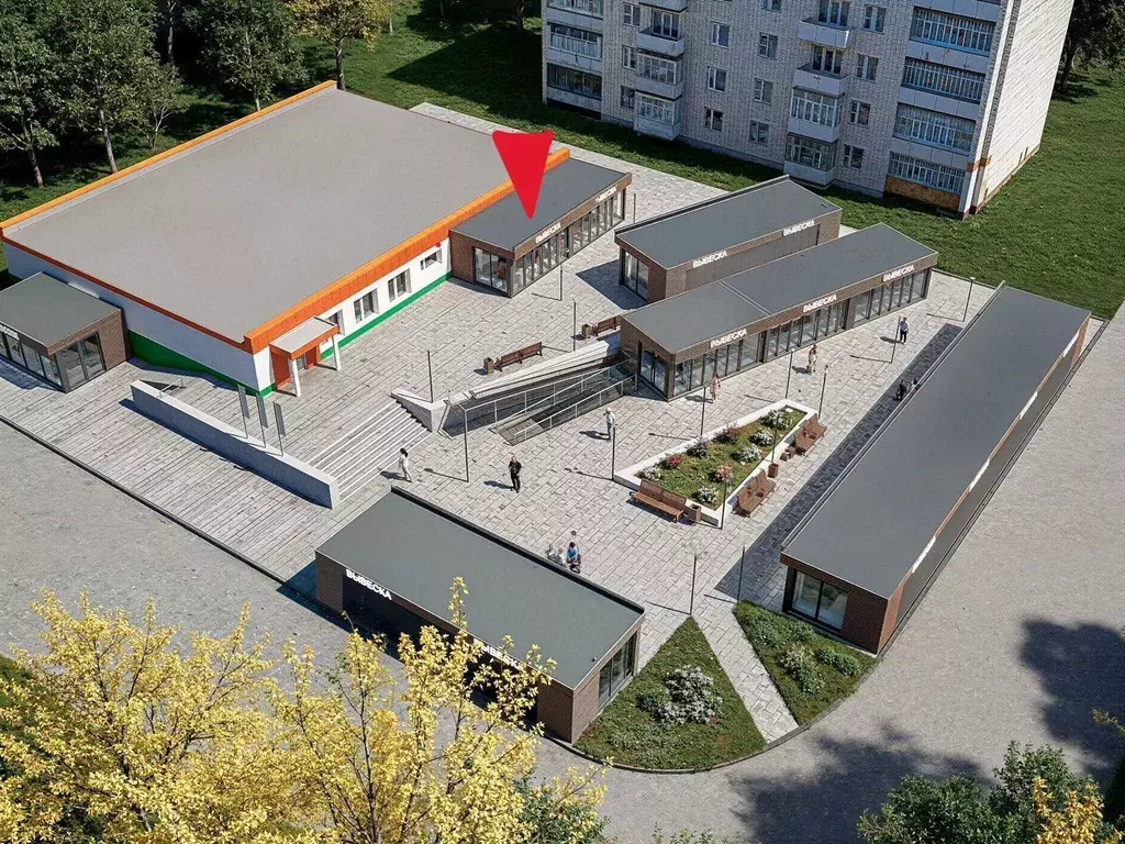 Торговая площадь в Ленинградская область, Волосовский район, д. ... - Фото 1