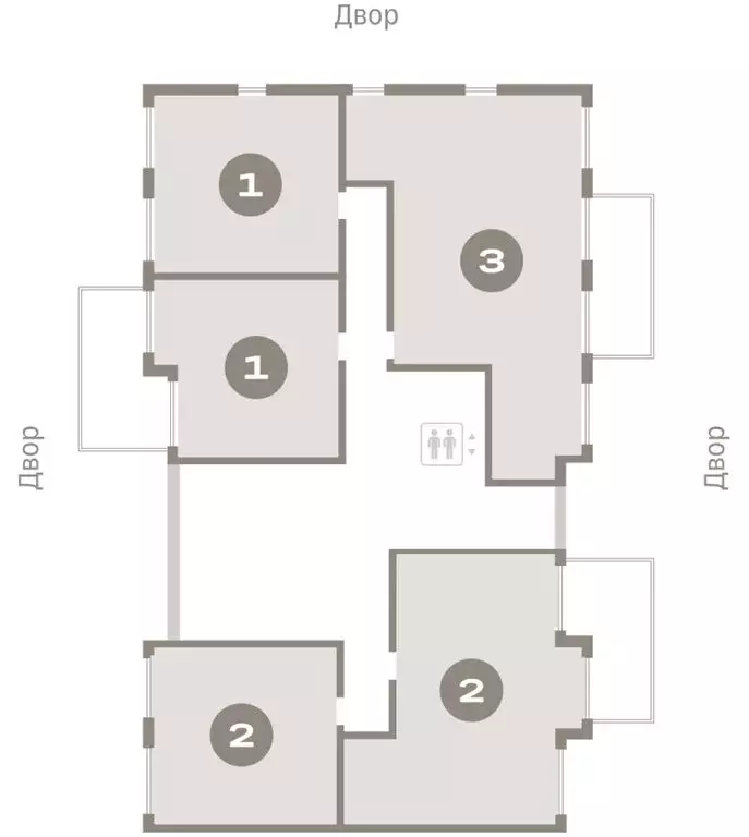 1-комнатная квартира: городской посёлок Новоселье, ЖК Брусника (55.69 ... - Фото 2