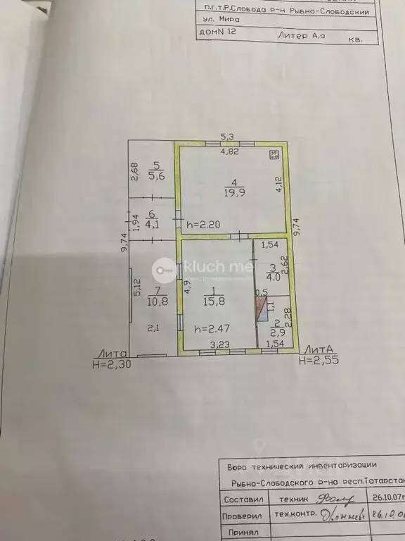 Дом в Татарстан, Рыбная Слобода пгт ул. Мира, 12 (46 м) - Фото 2