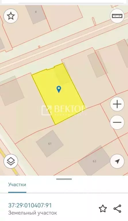 Участок в Ивановская область, Кохма ул. Уводская, 1 (6.5 сот.) - Фото 1