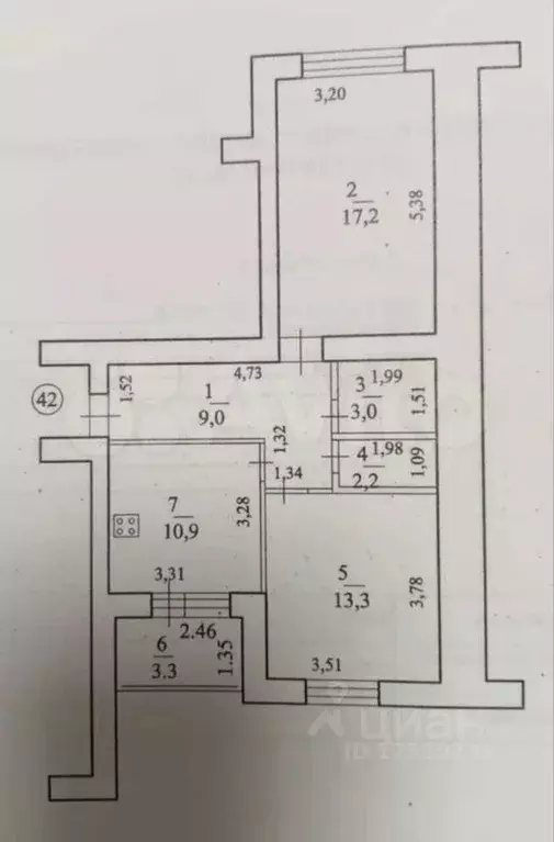 2-к кв. Башкортостан, Стерлитамакский район, Отрадовский сельсовет, с. ... - Фото 2