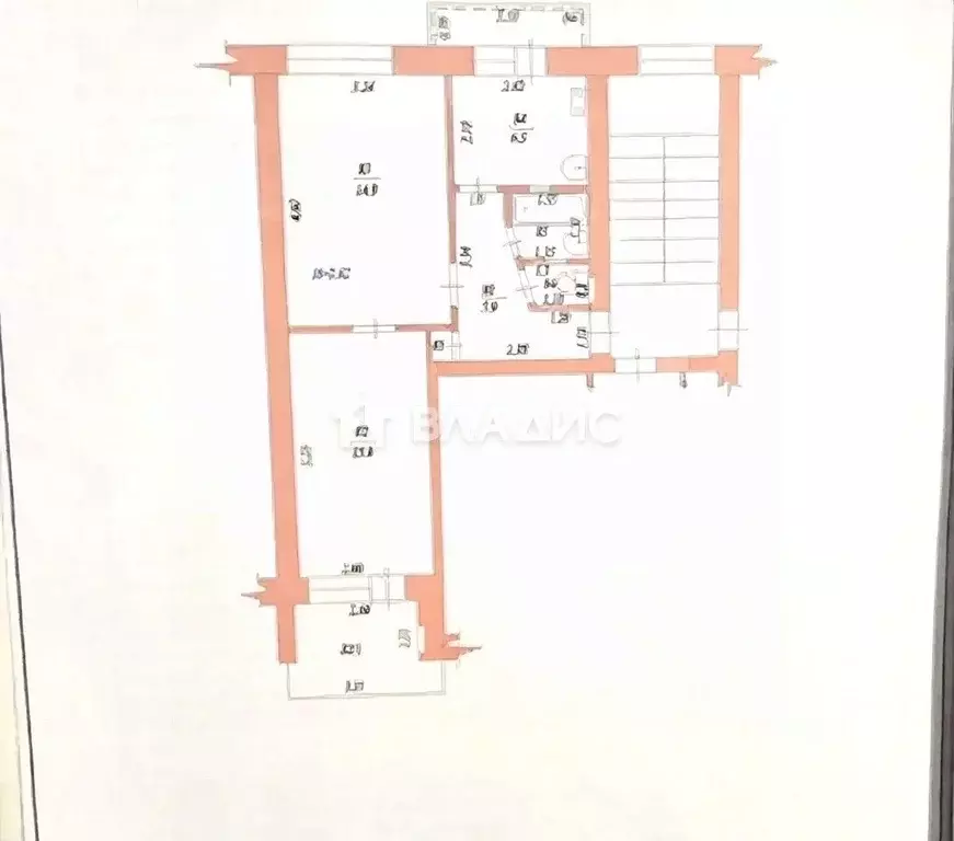 2-к кв. Краснодарский край, Ейск Коммунистическая ул., 47/1 (43.3 м) - Фото 2