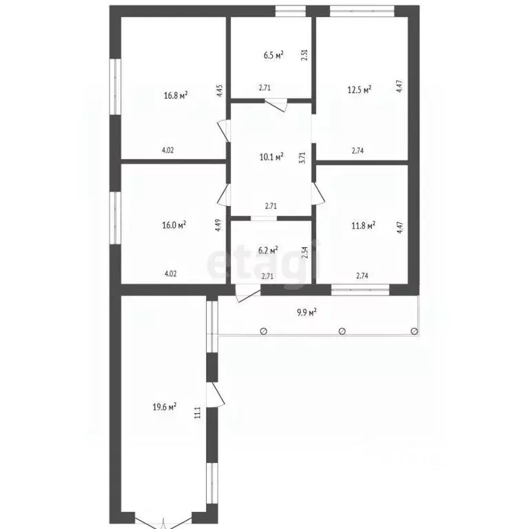 Дом в Забайкальский край, Читинский район, с. Смоленка Озерная ул. ... - Фото 2