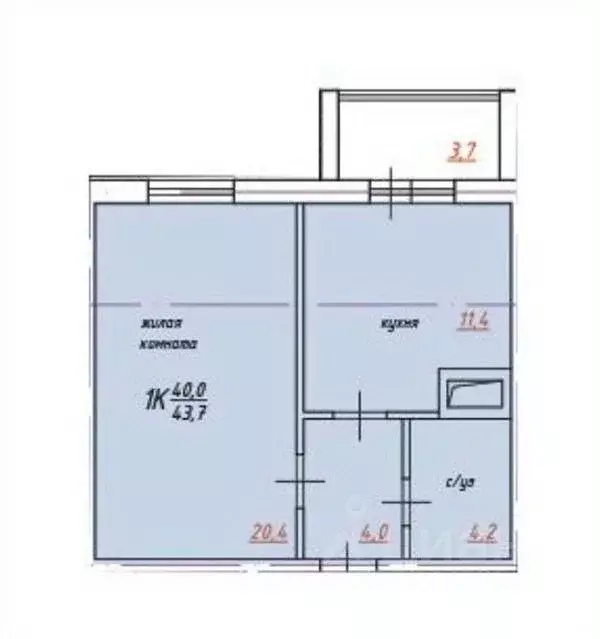 1-к кв. Московская область, Пушкинский городской округ, Лесной пгт ул. ... - Фото 1