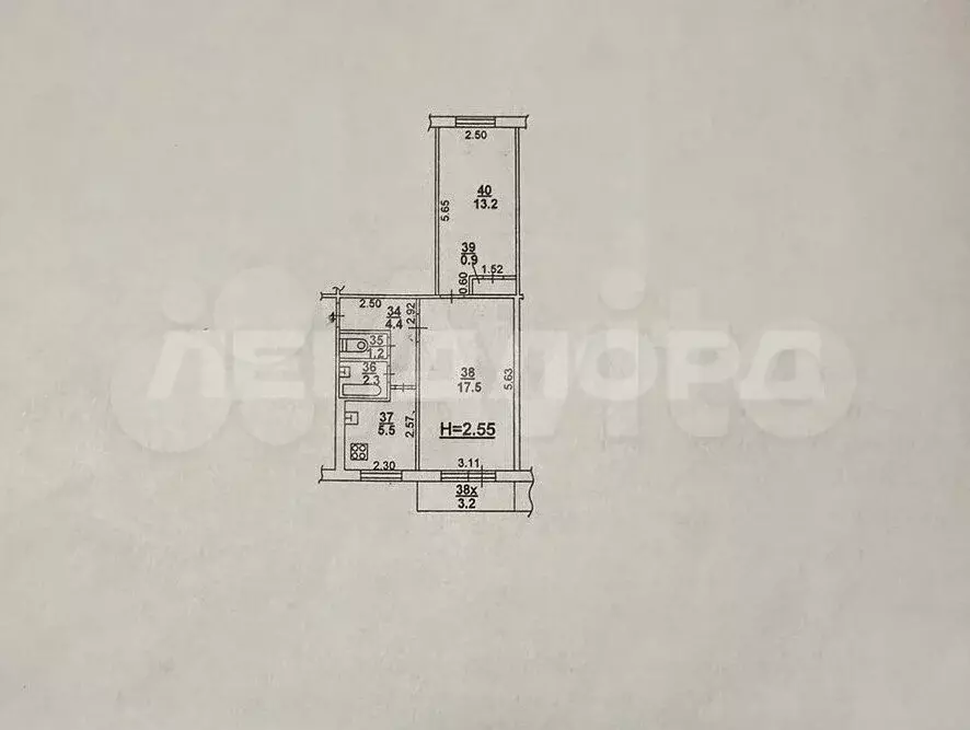 2-к. квартира, 44 м, 3/5 эт. - Фото 0