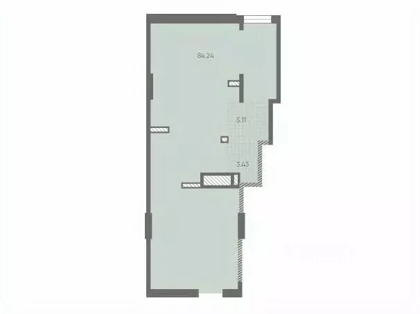 Помещение свободного назначения в Санкт-Петербург Морская миля жилой ... - Фото 1