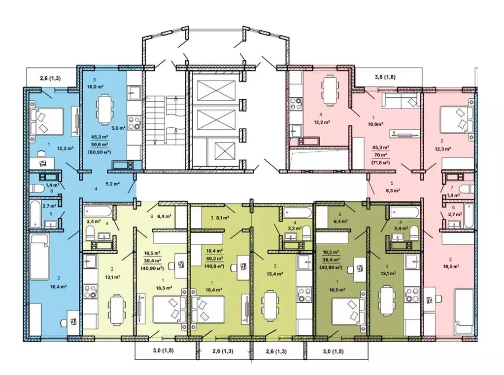 1-к кв. Челябинская область, Челябинск 11-й мкр,  (48.8 м) - Фото 2