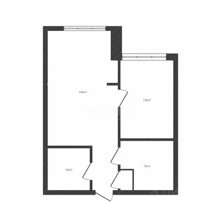 1-к кв. Брянская область, Брянский район, Снежское с/пос, пос. ... - Фото 2