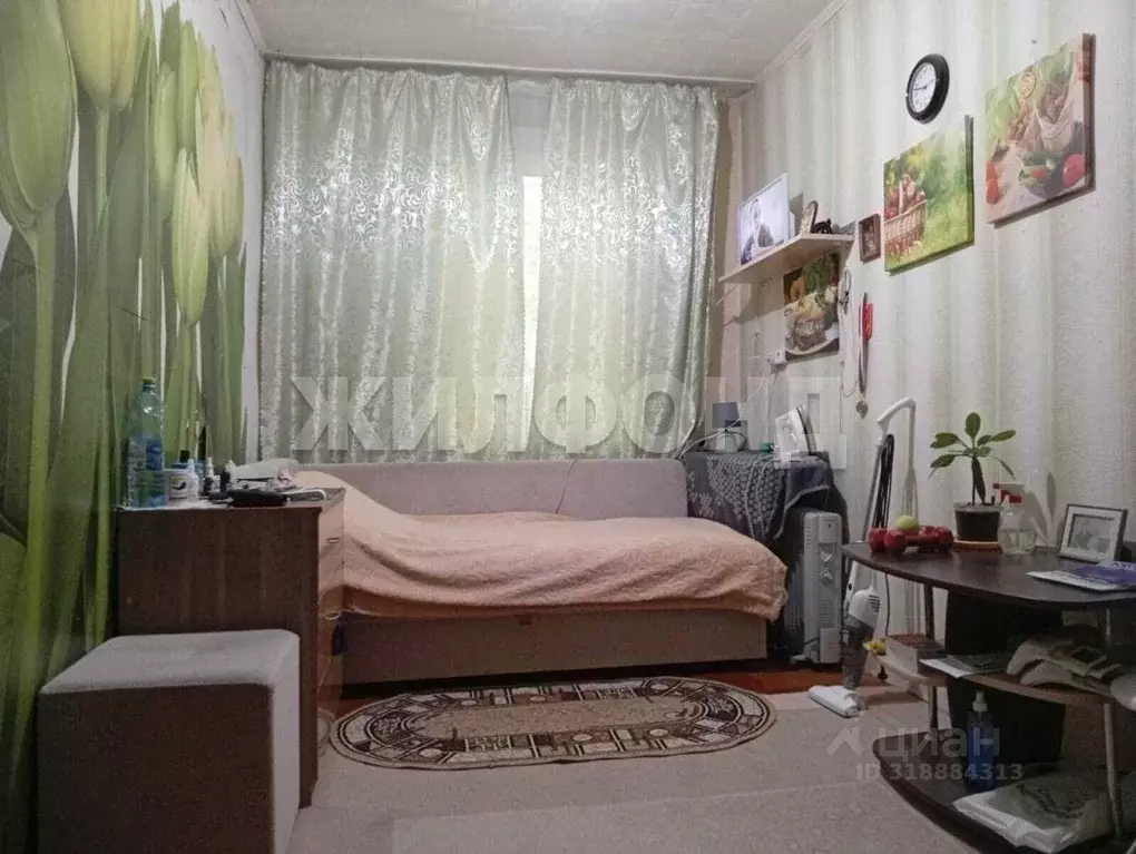 Комната Новосибирская область, Новосибирск Псковская ул., 3 (14.0 м) - Фото 1