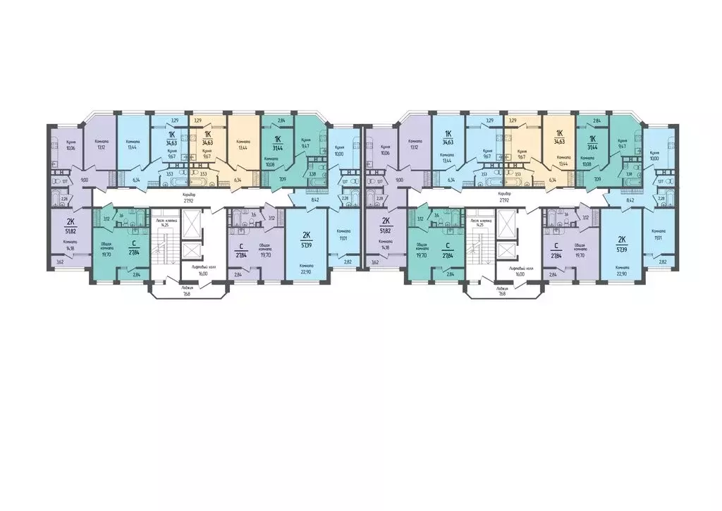 1-комнатная квартира: аул Новая Адыгея, Береговая улица, 2/8 (31.44 м) - Фото 2