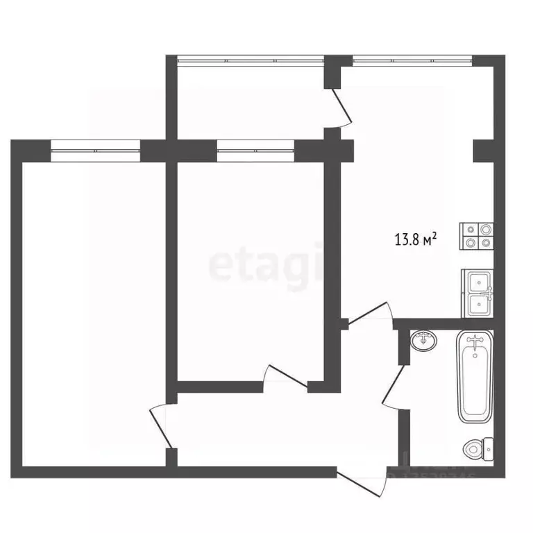 2-к кв. Краснодарский край, Краснодар Музыкальный мкр, ул. Имени С.В. ... - Фото 2