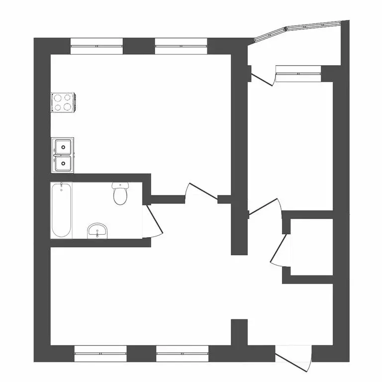 2-комнатная квартира: Тюмень, улица Короленко, 12 (66.1 м) - Фото 1