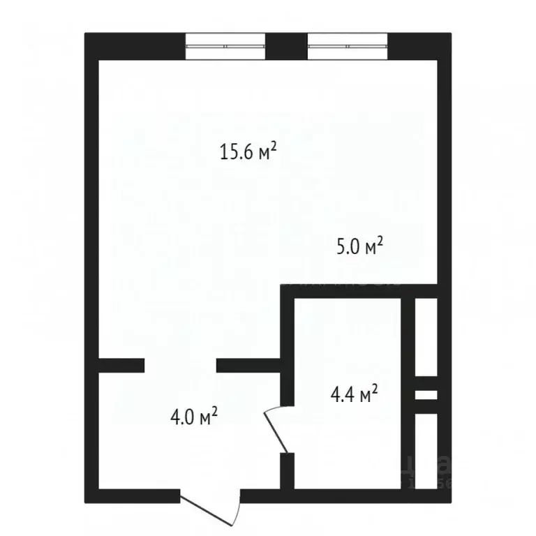Студия Тюменская область, Тюмень ул. Республики, 204к5 (28.0 м) - Фото 1