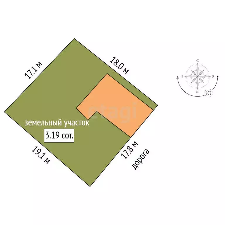 Дом в Омск, переулок Тургенева (55.8 м) - Фото 1